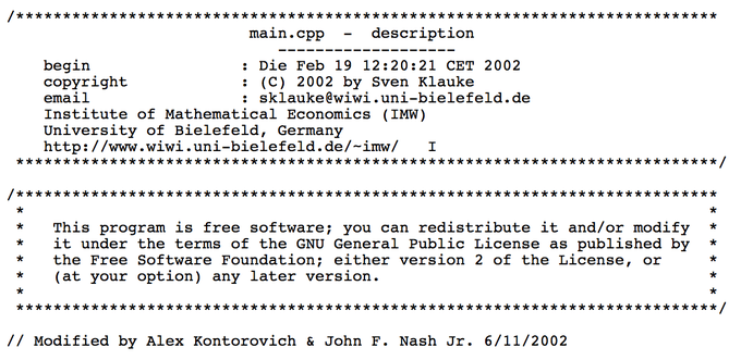 John Nash codes